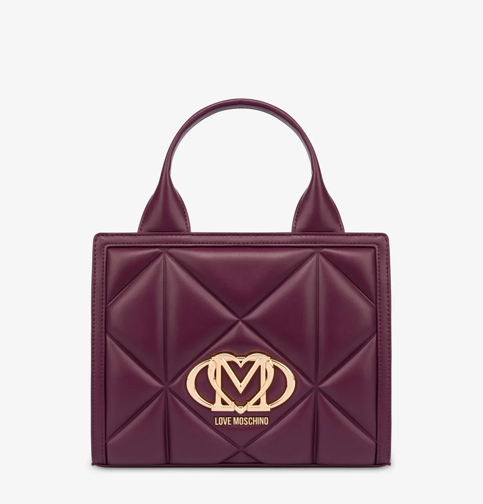 BORSA A MANO TRAPUNTATA EMBOSSED