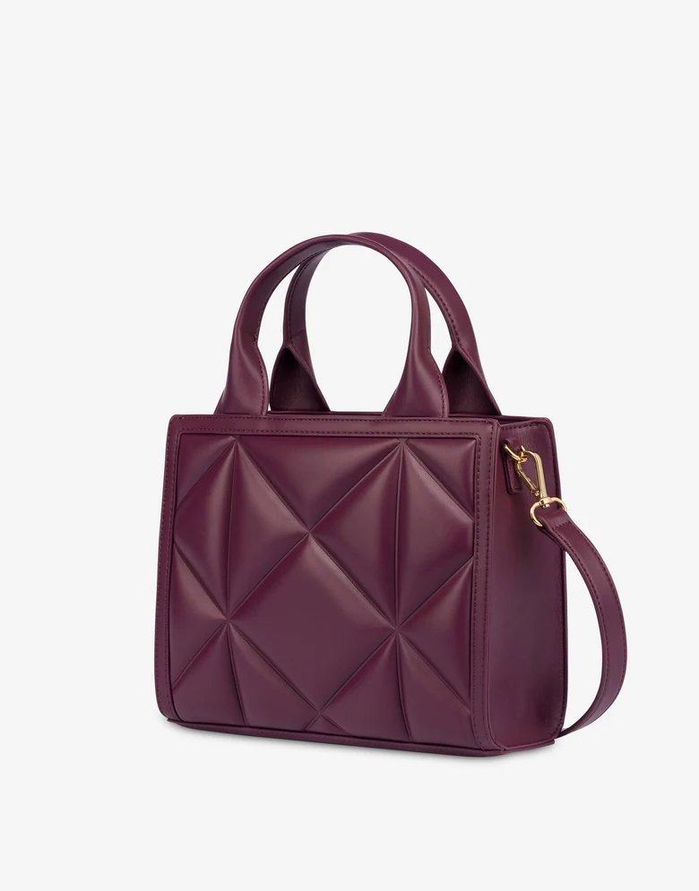 BORSA A MANO TRAPUNTATA EMBOSSED - immagine 4