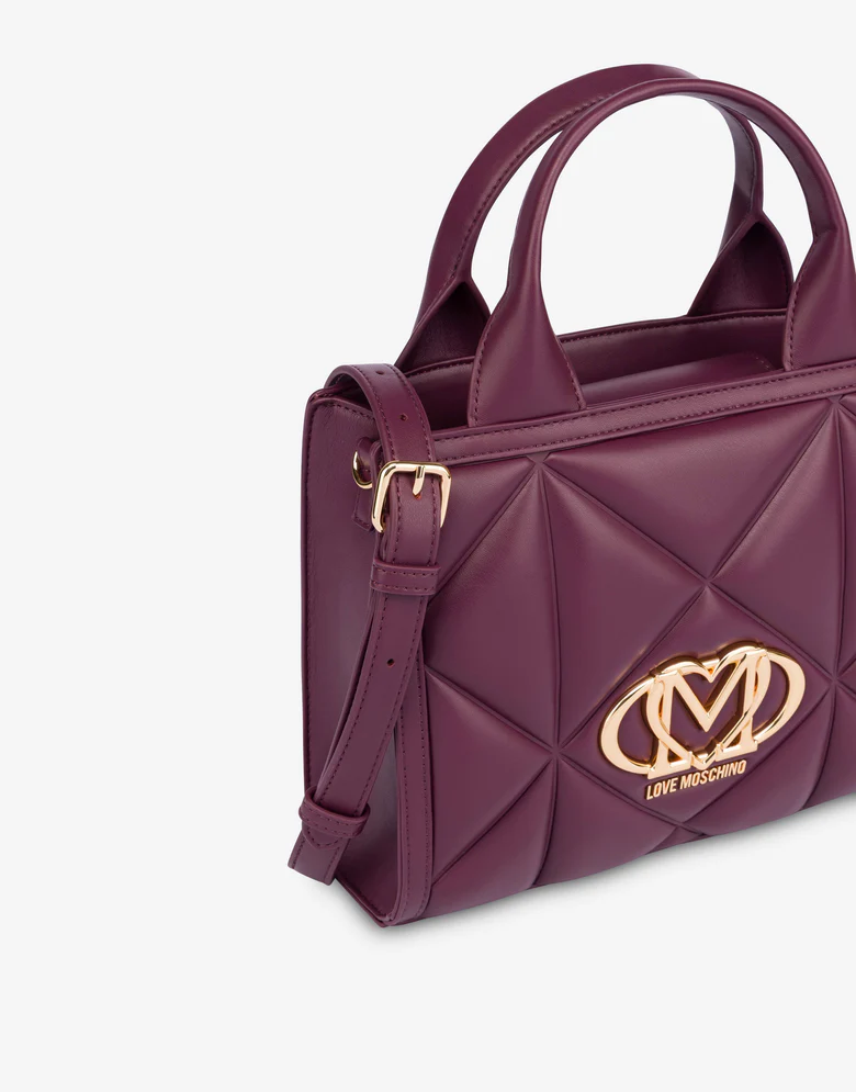 BORSA A MANO TRAPUNTATA EMBOSSED - immagine 2