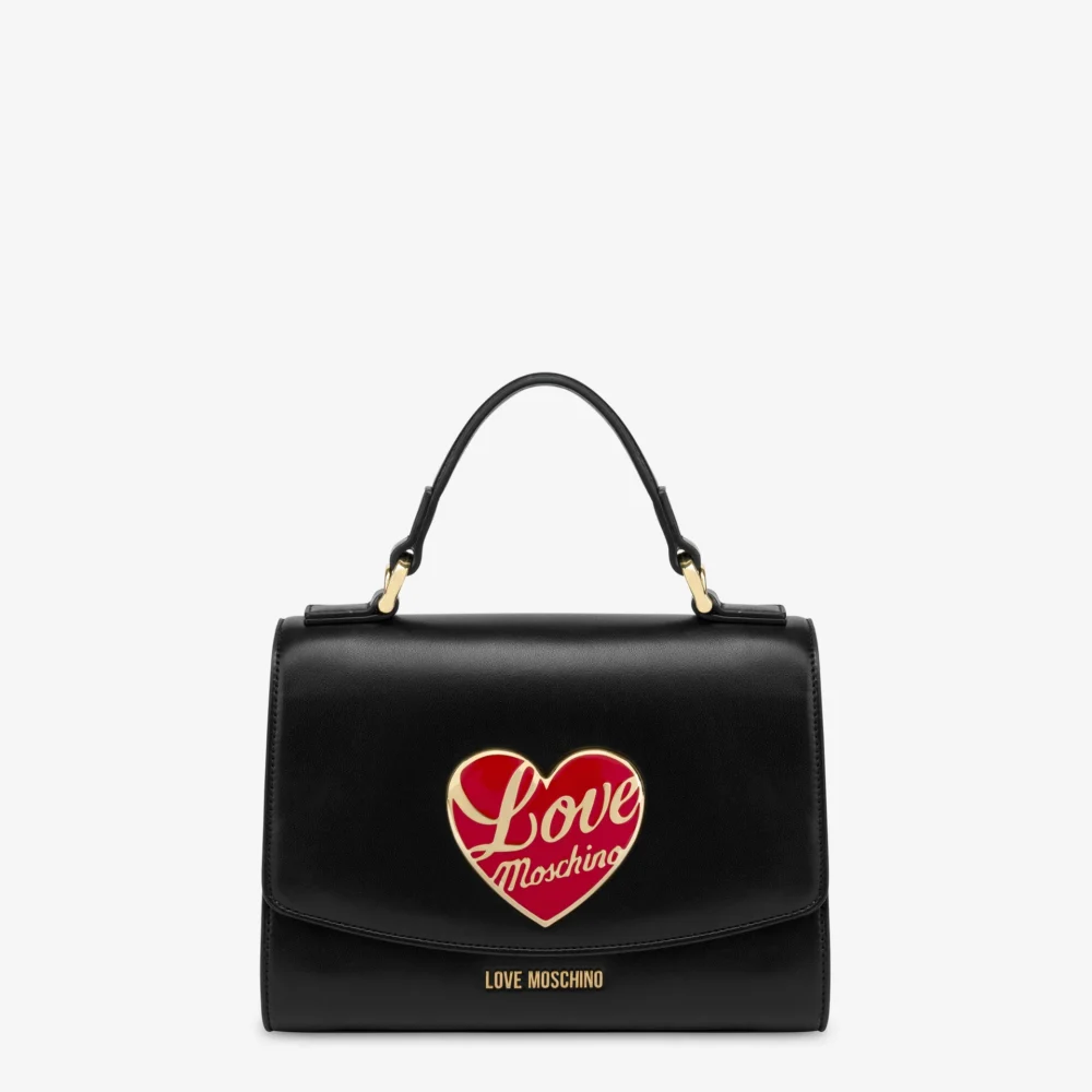 BORSA A MANO CON CUORE LOGATO