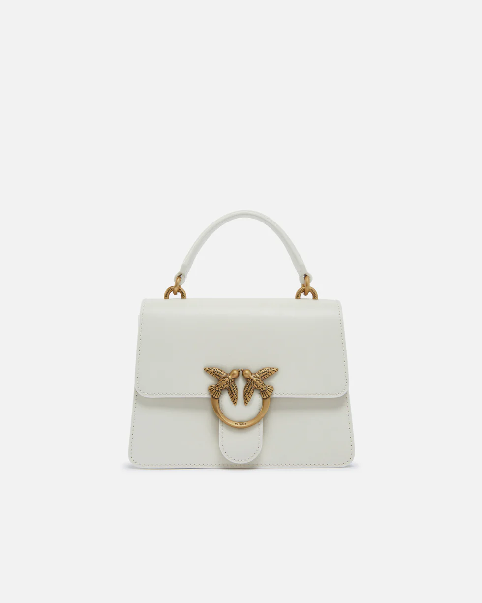 Pinko – Mini Love Bag One Top Handle - White