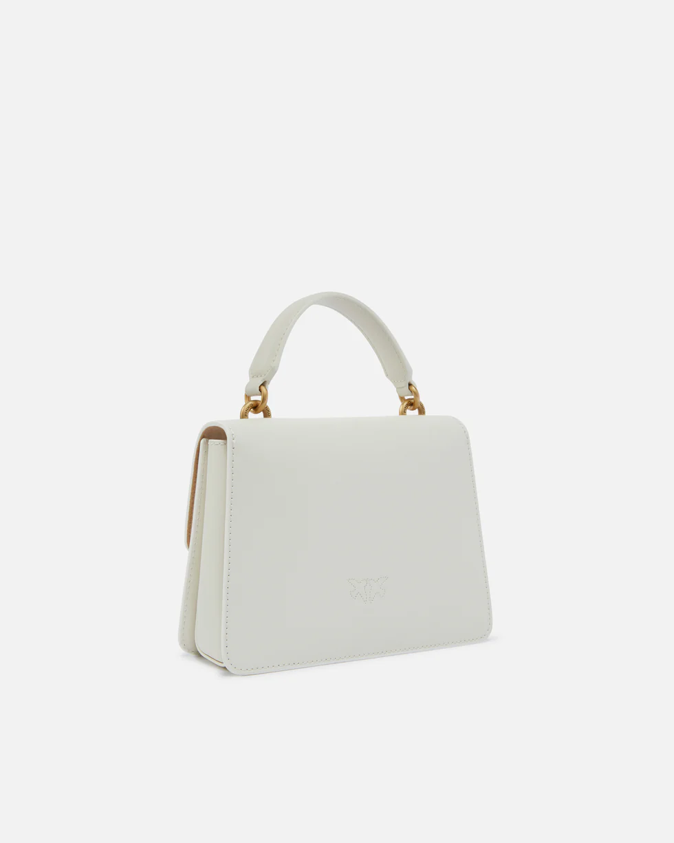 Pinko – Mini Love Bag One Top Handle - White - immagine 2