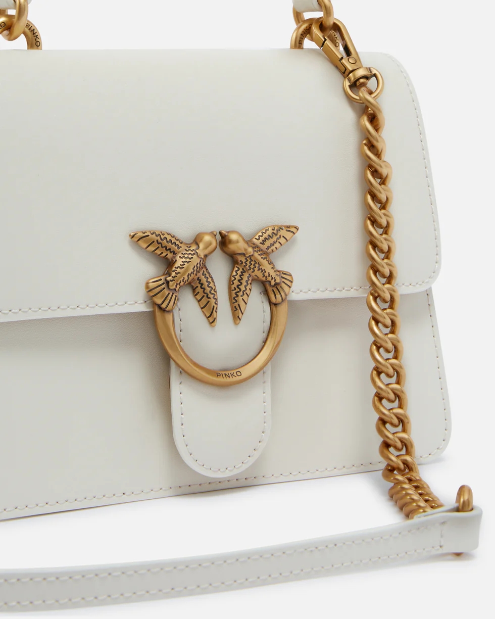 Pinko – Mini Love Bag One Top Handle - White - immagine 3