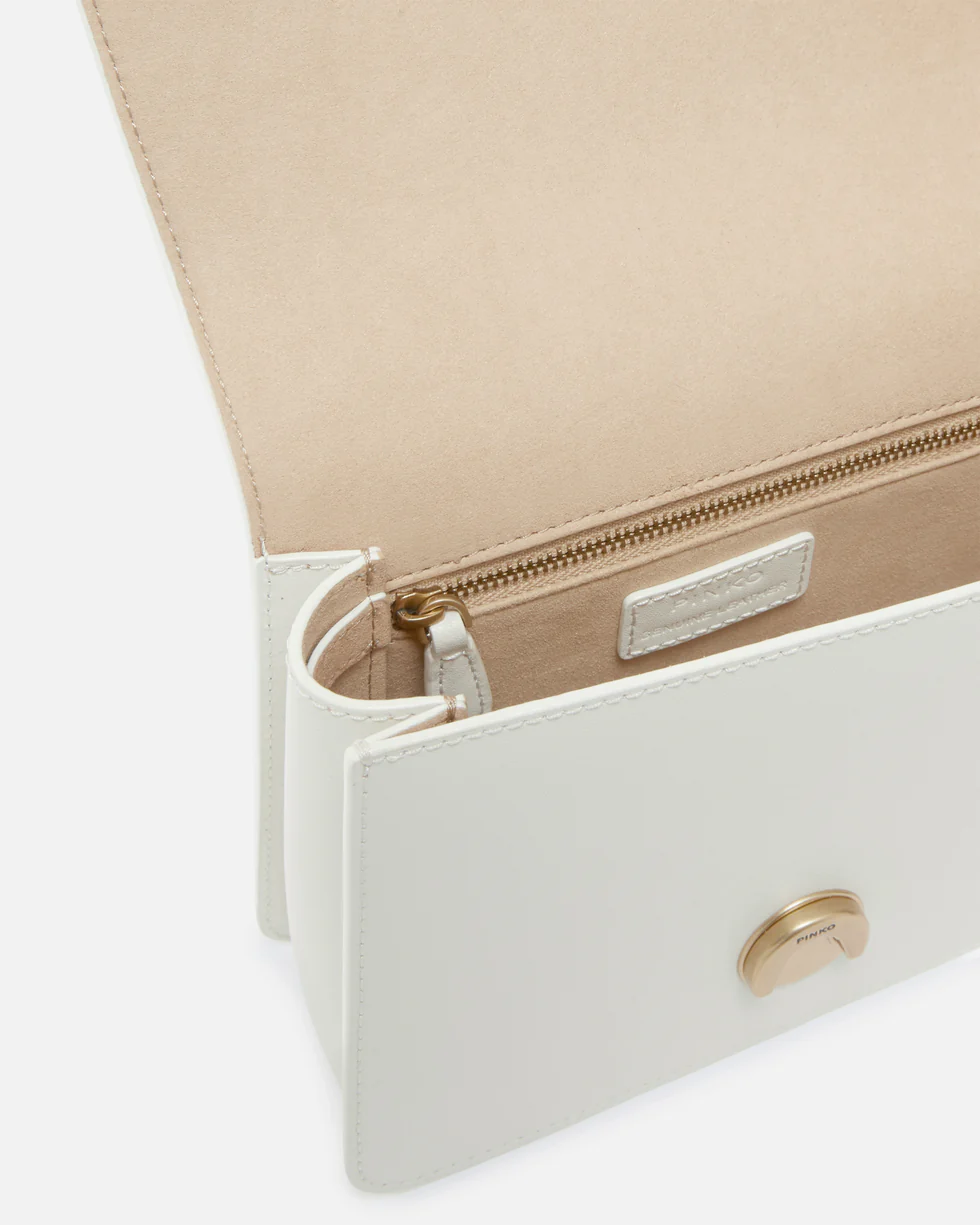 Pinko – Mini Love Bag One Top Handle - White - immagine 4