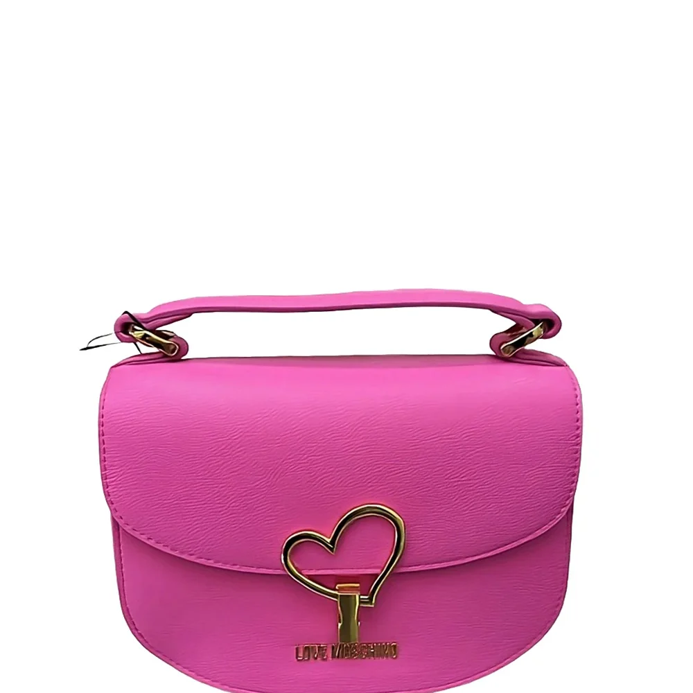 Love Moschino borsa a tracolla saddle bag - Fucsia
