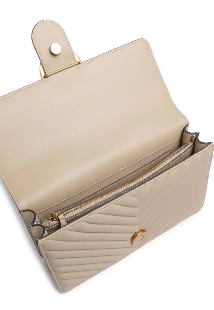 Pinko – Love Bag Chevron - Beige - immagine 4