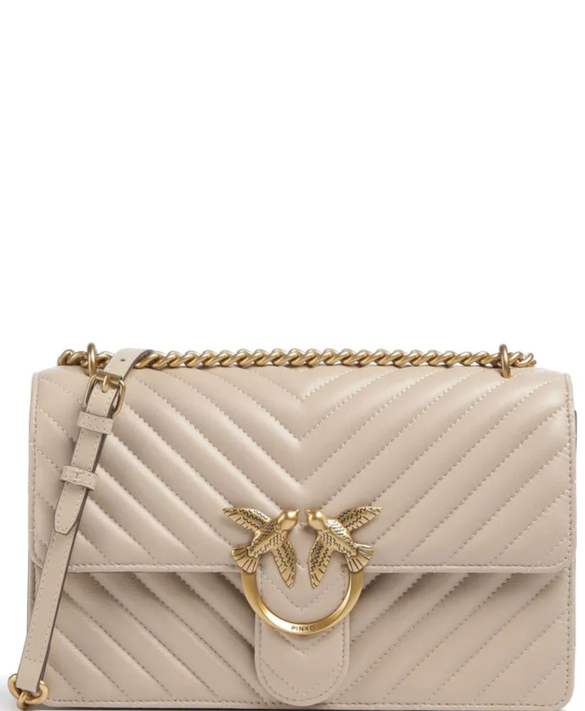 Pinko – Love Bag Chevron - Beige