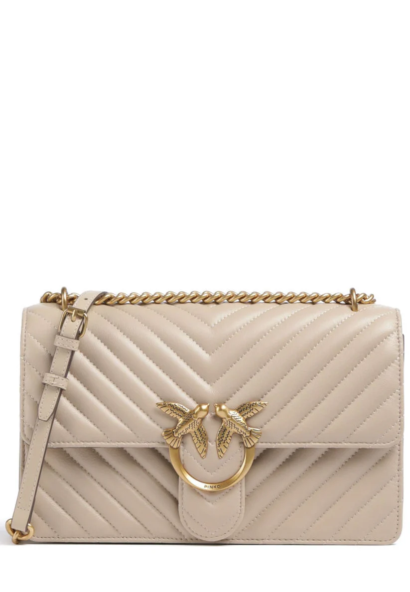 Pinko – Love Bag Chevron - Beige
