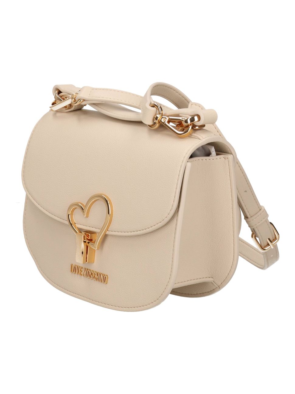 Love Moschino borsa a tracolla saddle bag - Avorio - immagine 4
