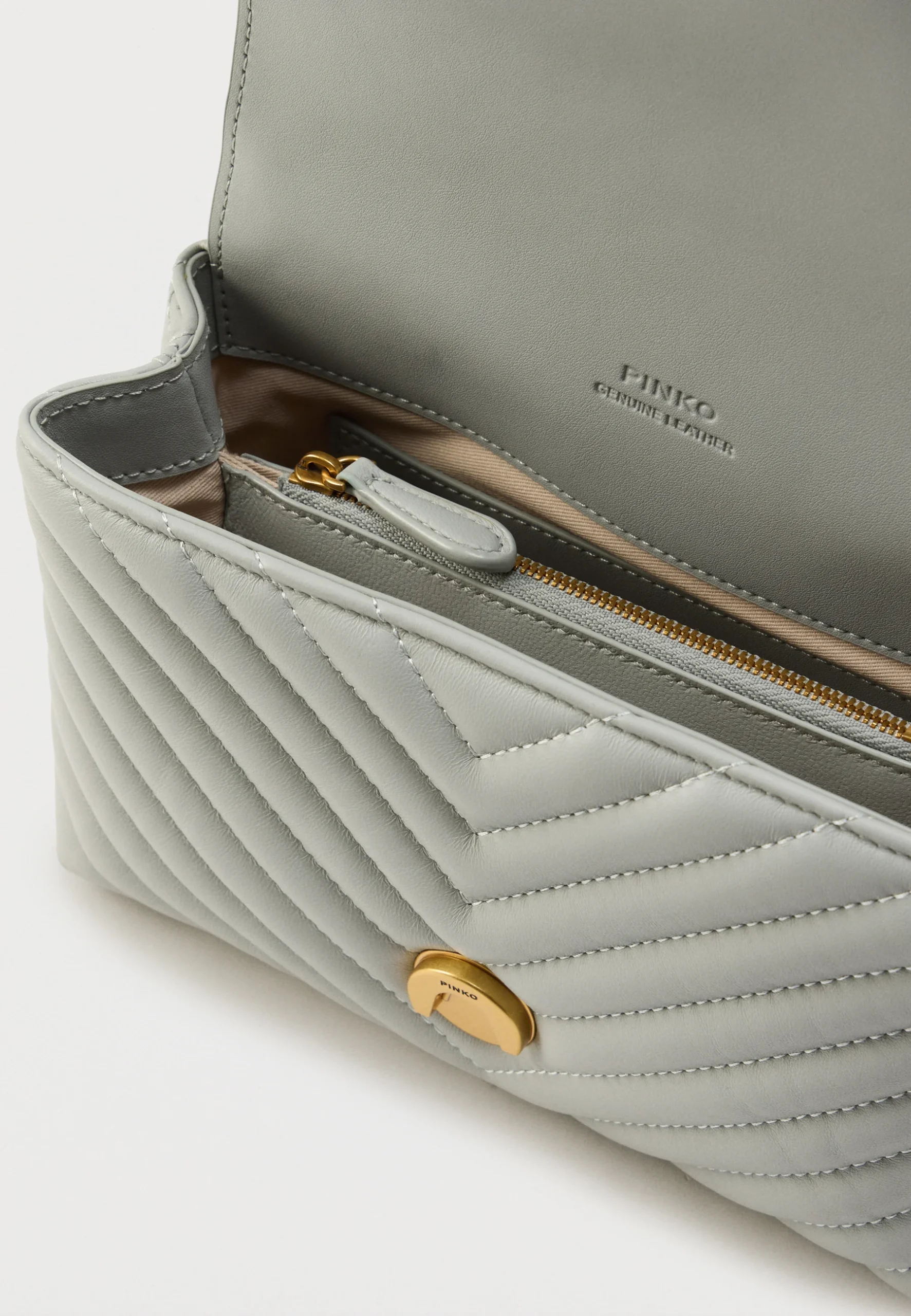 Pinko – Mini Lady Love Bag Puff - Antique Gold - immagine 3