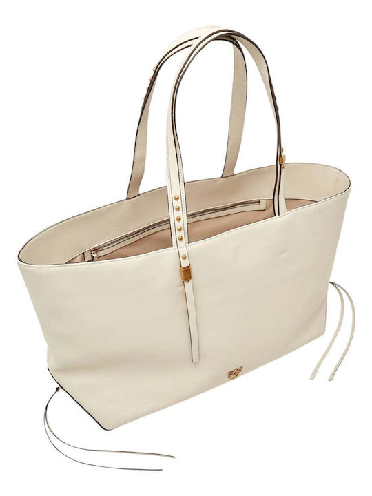 Pinko – Cabas Classic Bag - White - immagine 5