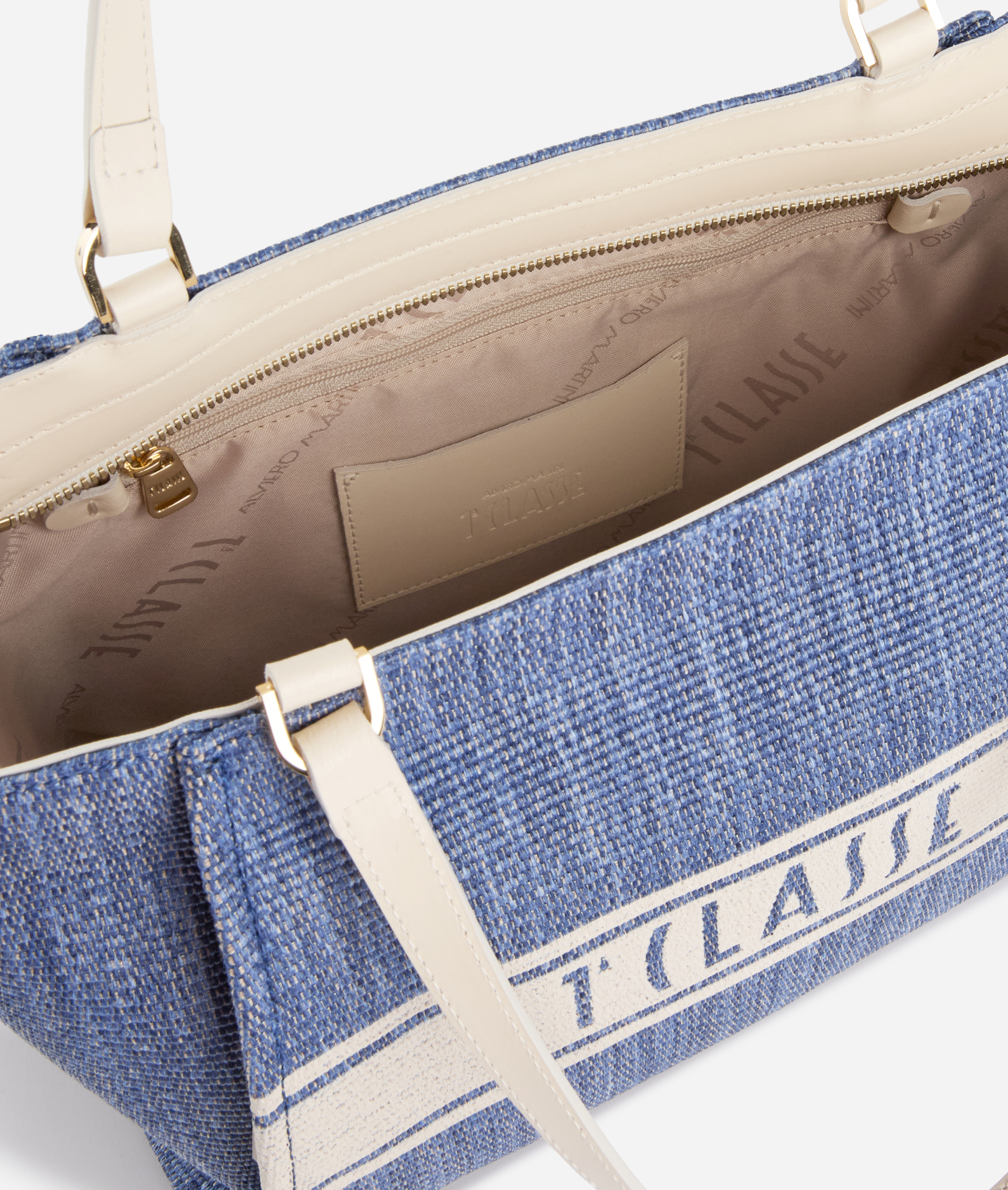 Rafia Coast borsa shopping Blu Pacifico - immagine 3