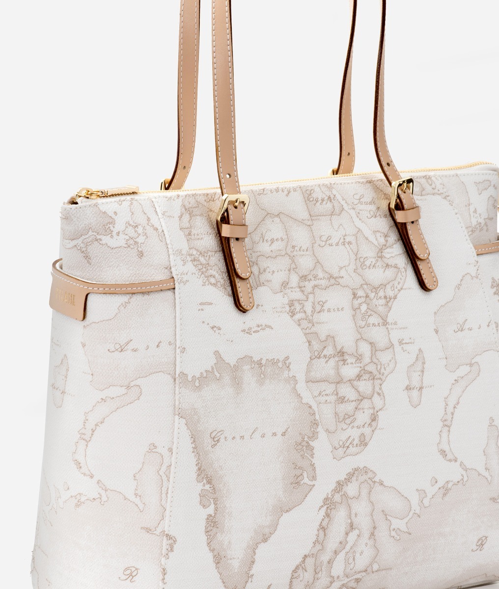 Geo White Shopping bag grande - immagine 2