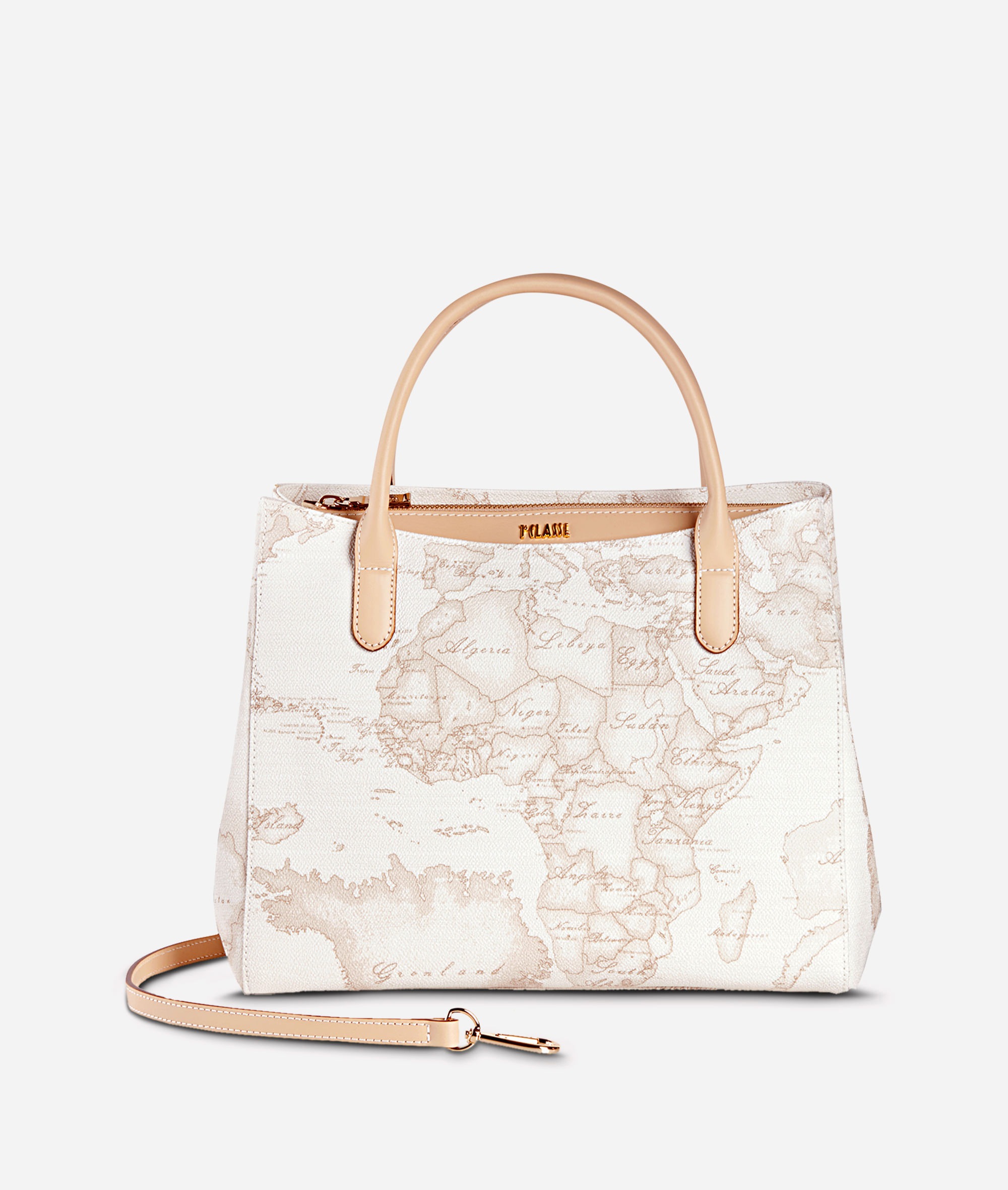 Geo White Borsa piccola a mano con tracolla