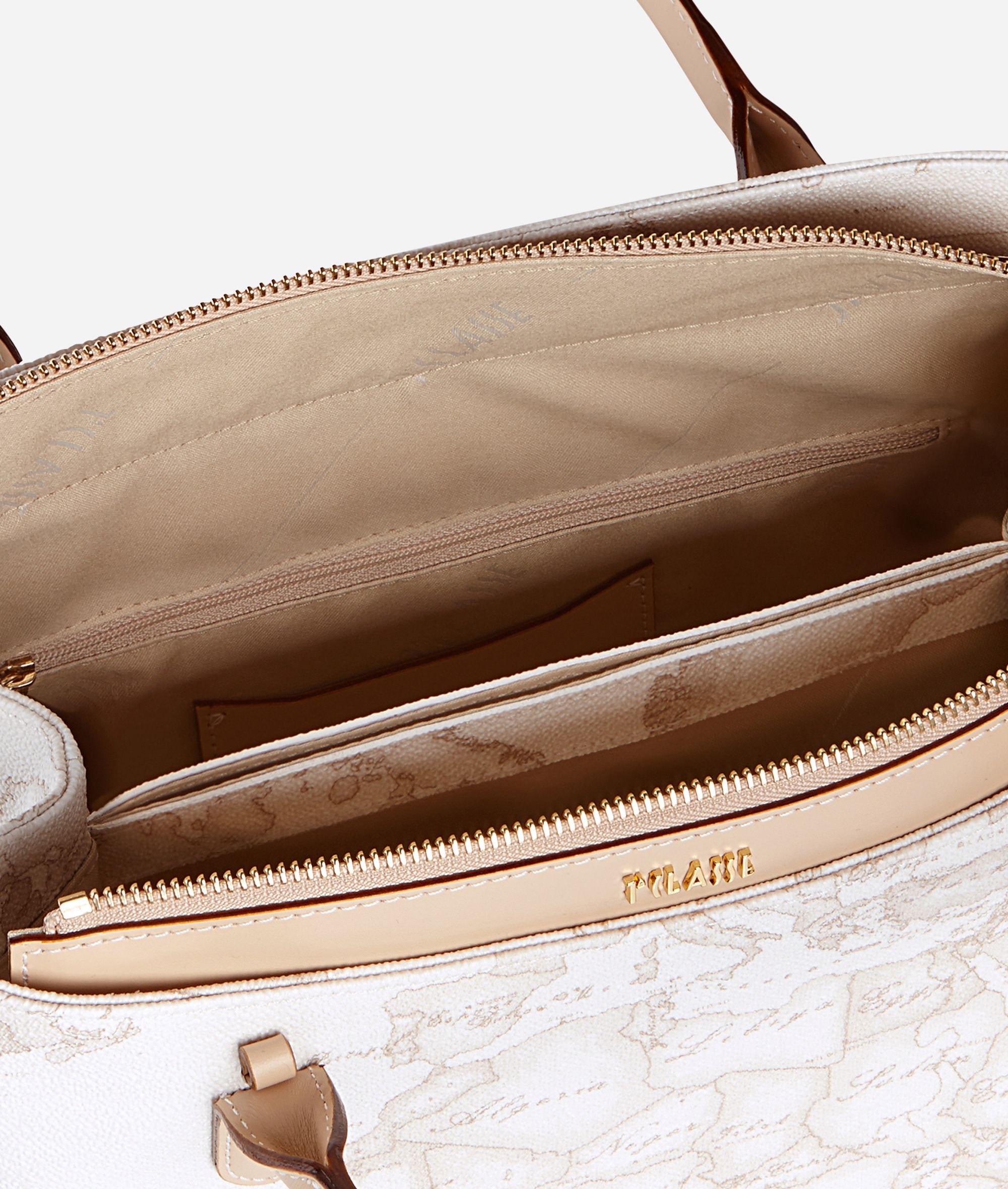Geo White Borsa piccola a mano con tracolla - immagine 4