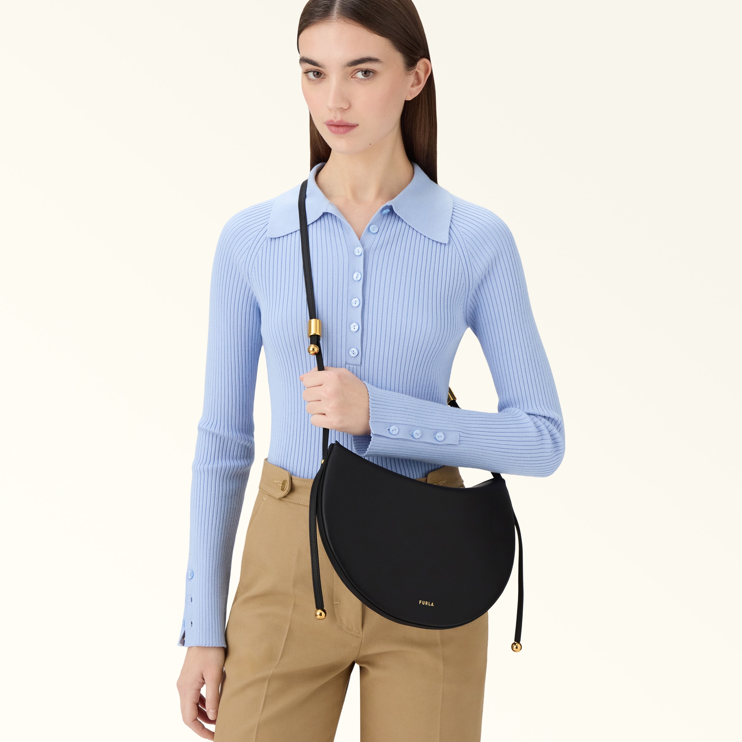 Furla Moonstone Borsa A Spalla M Nero - immagine 2