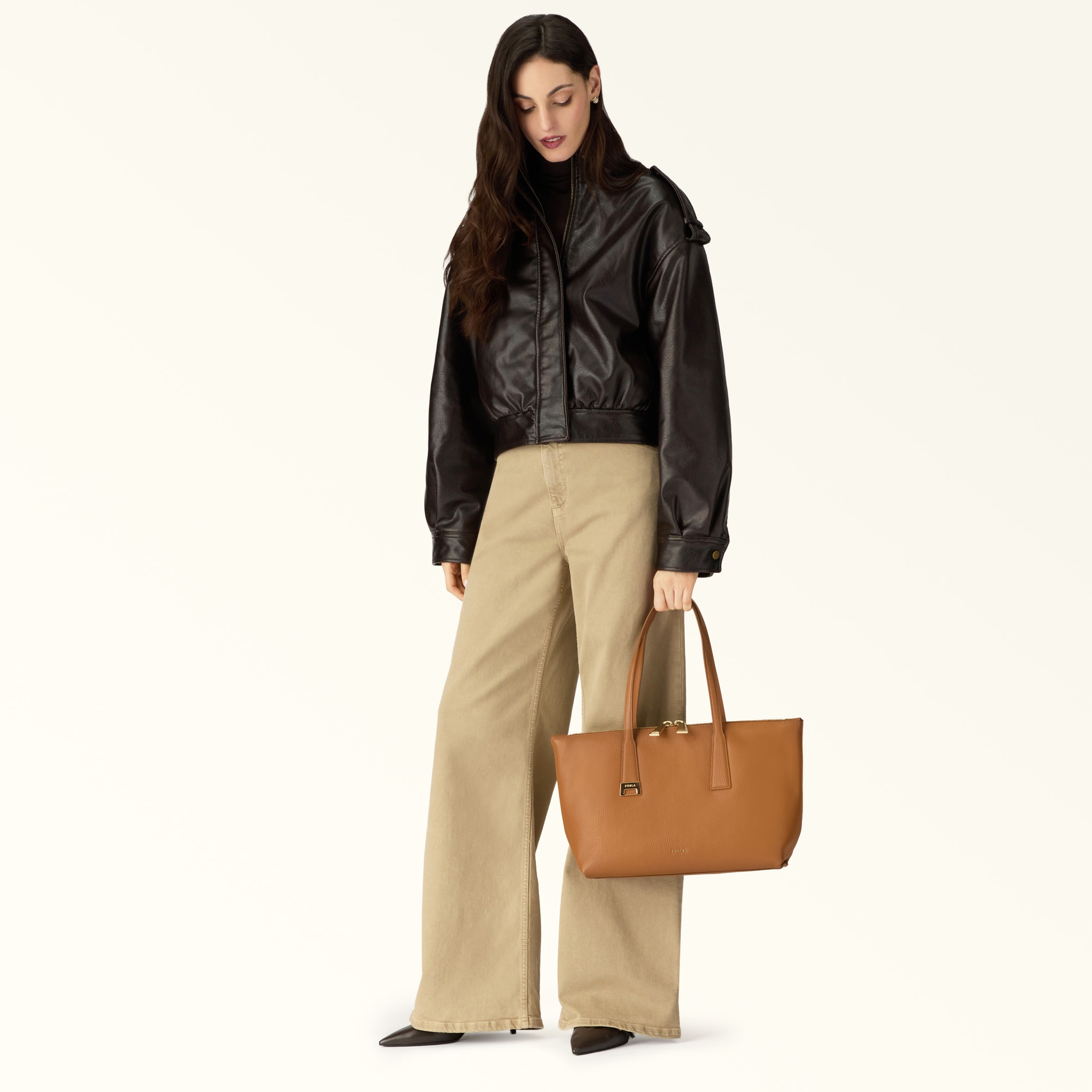 Furla Olivia Borsa Shopping M Tabacco - immagine 2