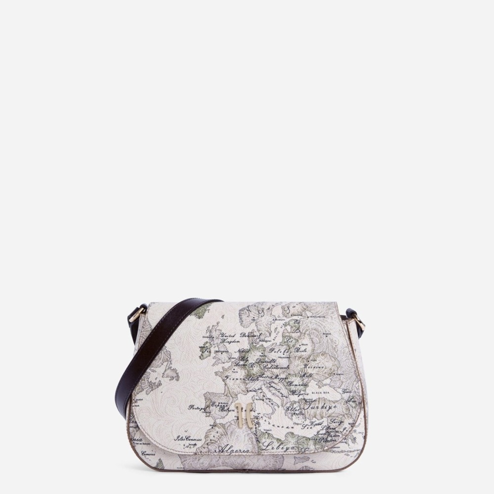 Alviero Martini 1A Classe Country Geo Tracolla con Patta Tortora