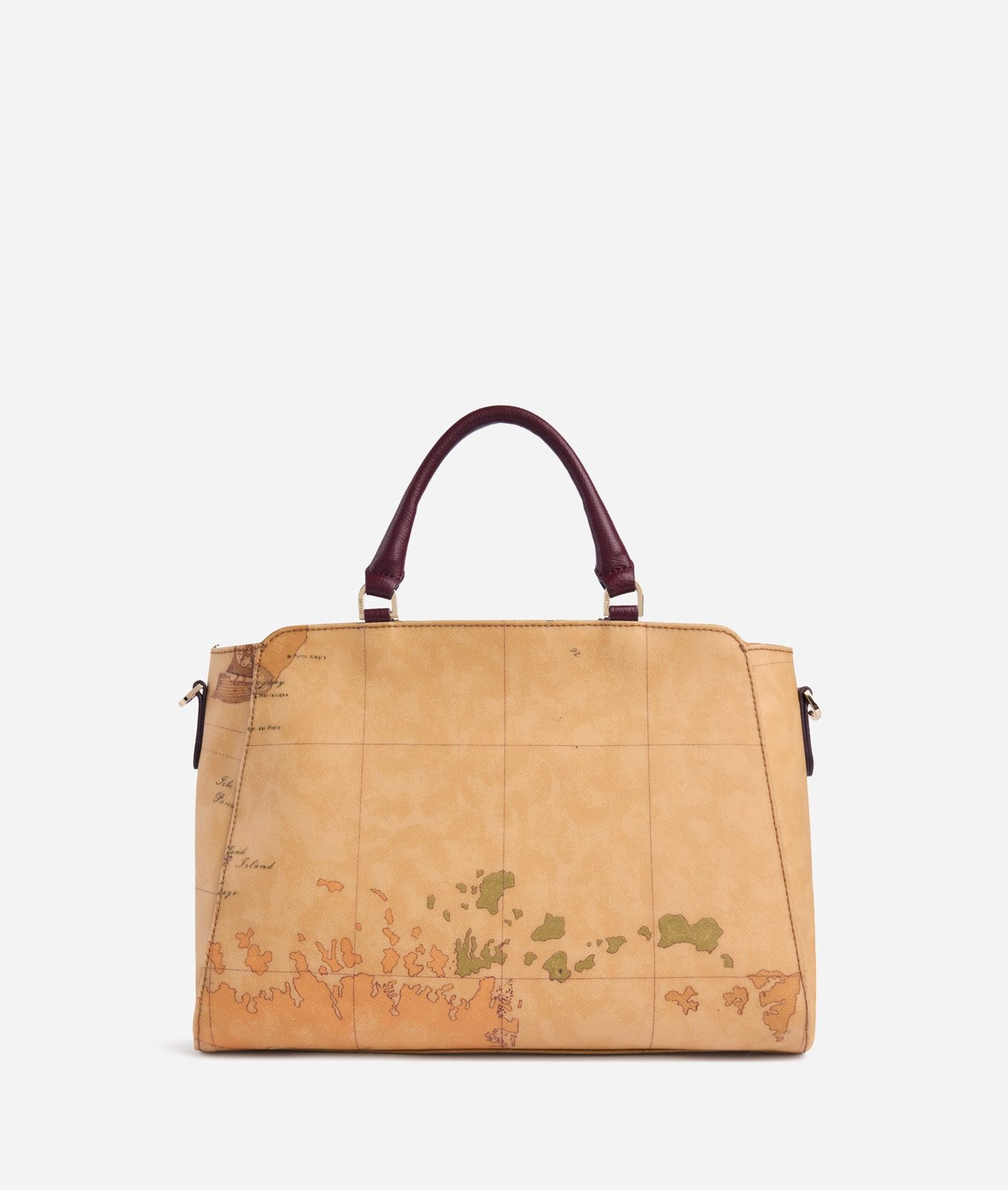 Alviero Martini 1A Classe Geo Saloon Borsa a Mano Burgundy - immagine 2