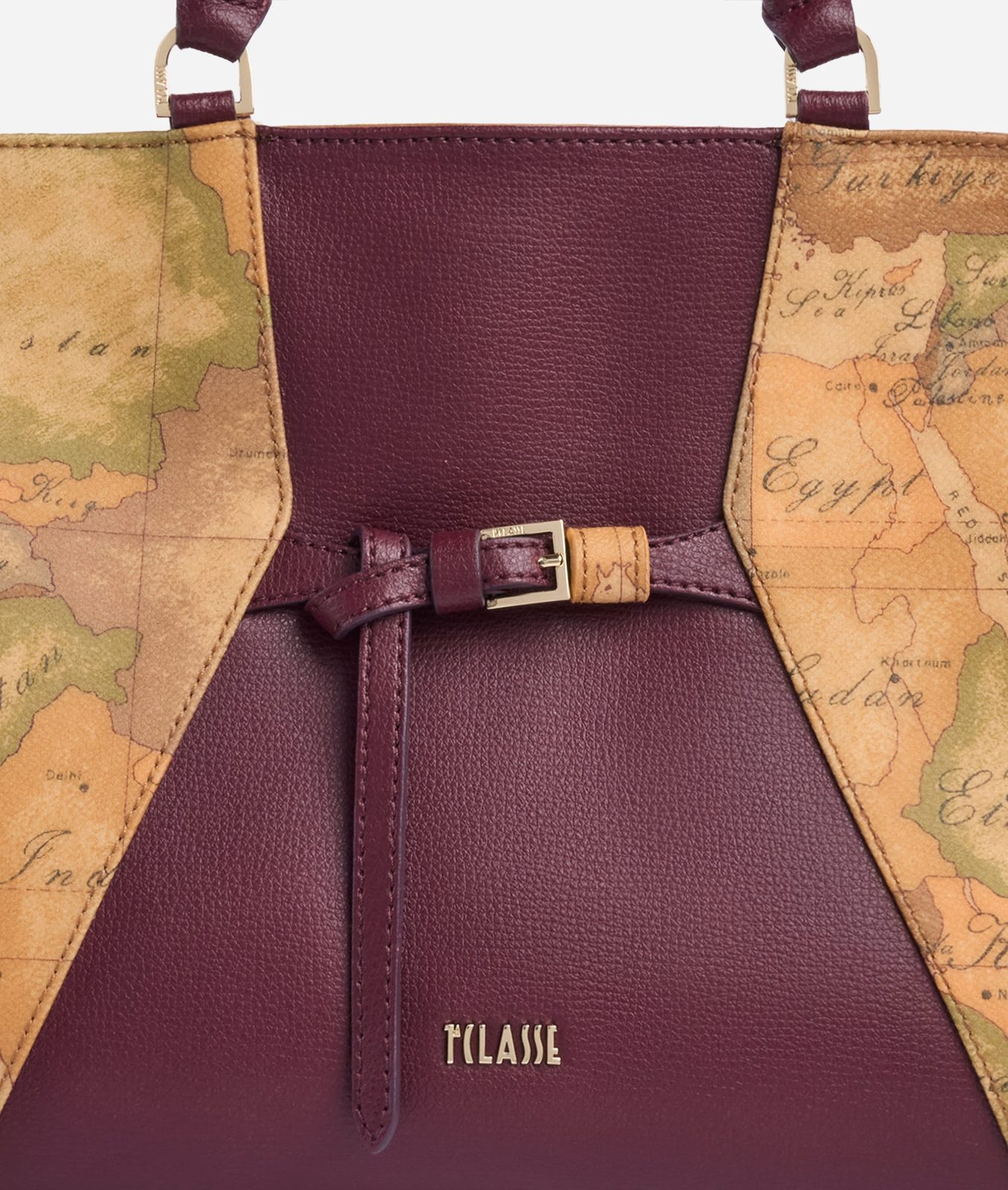 Alviero Martini 1A Classe Geo Saloon Borsa a Mano Burgundy - immagine 3