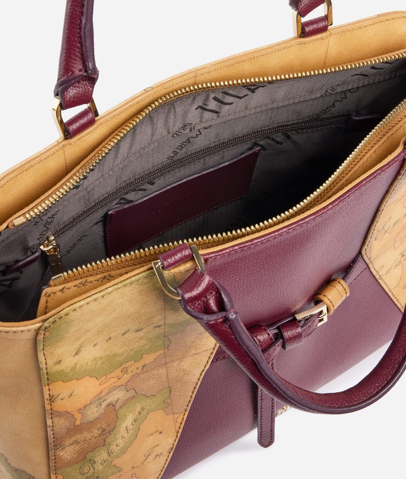 Alviero Martini 1A Classe Geo Saloon Borsa a Mano Burgundy - immagine 5