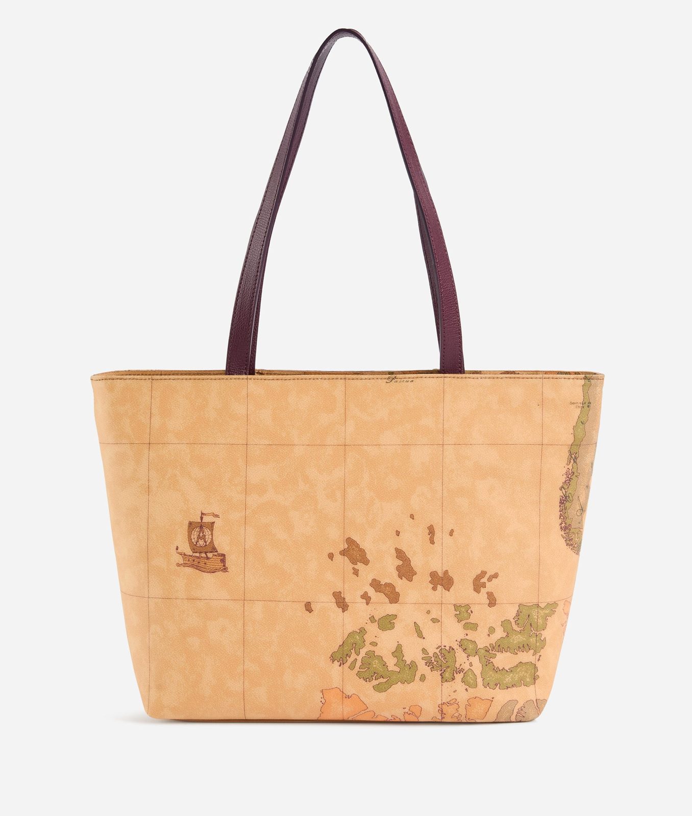Alviero Martini 1A Classe Geo Saloon Borsa Shopping Burgundy - immagine 2