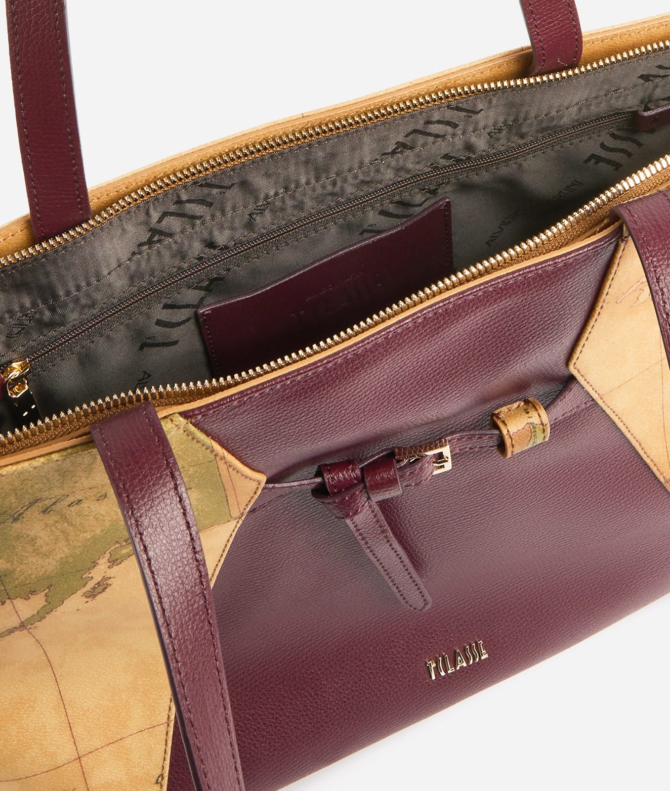Alviero Martini 1A Classe Geo Saloon Borsa Shopping Burgundy - immagine 3