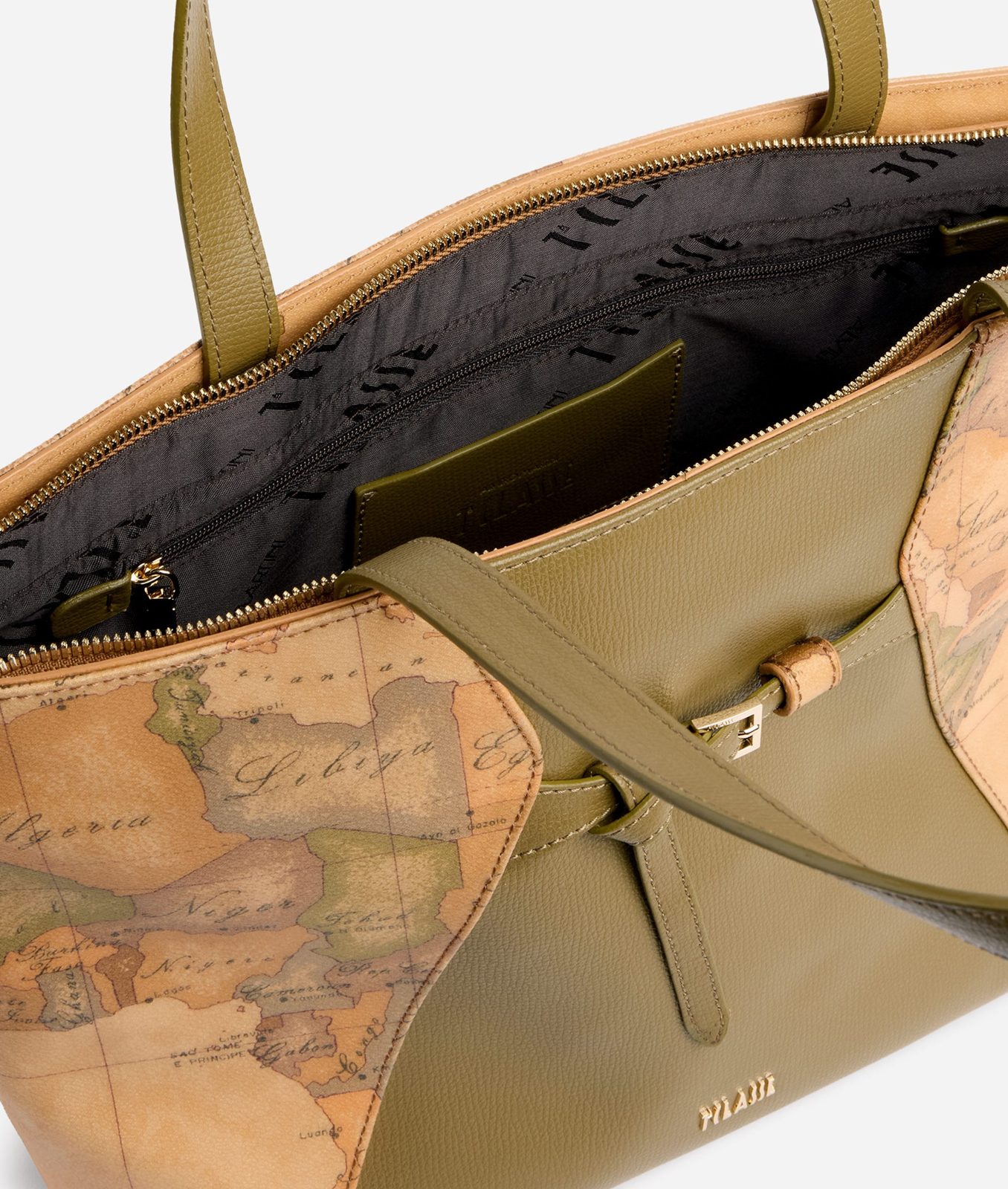Alviero Martini 1A Classe Geo Saloon Borsa Shopping Verde Oliva - immagine 2