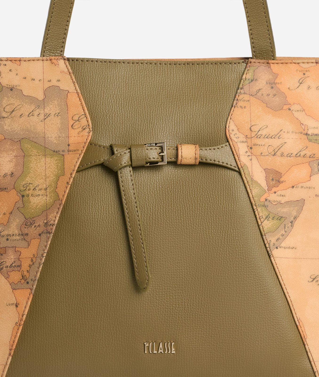 Alviero Martini 1A Classe Geo Saloon Borsa Shopping Verde Oliva - immagine 3