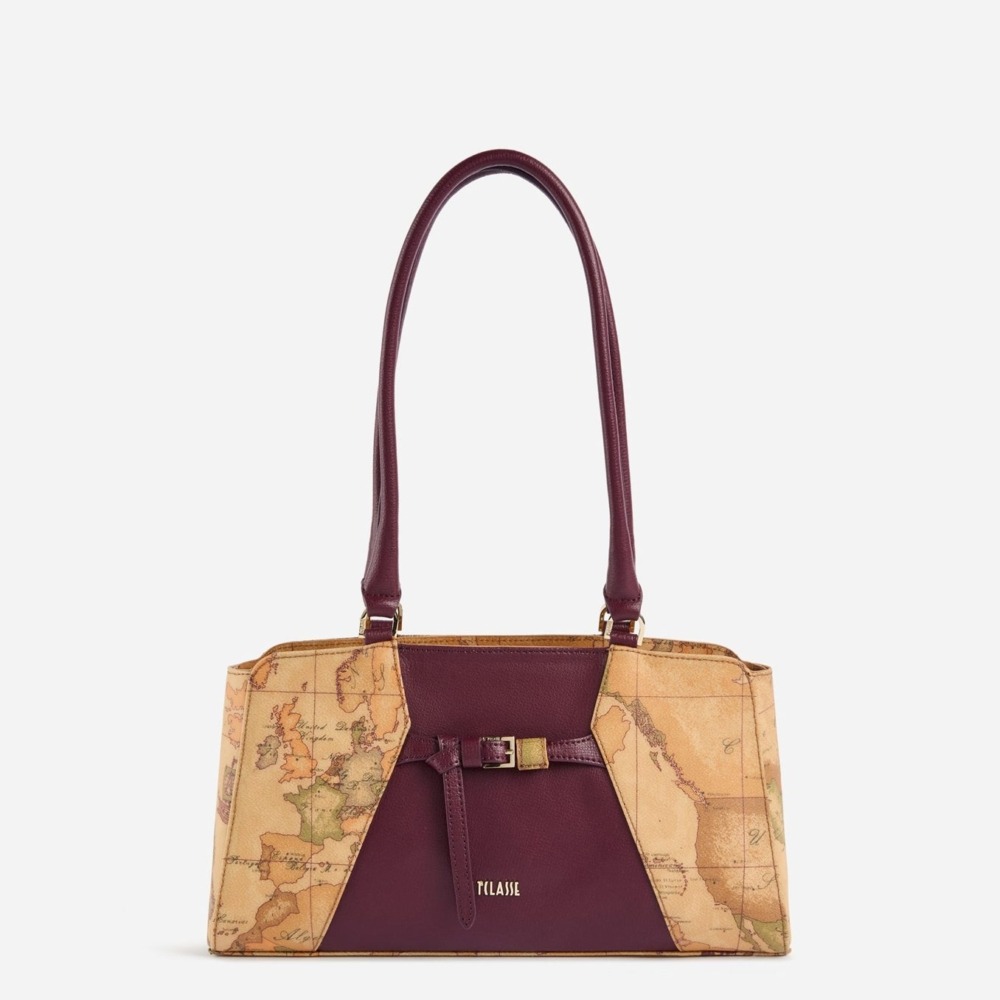 Alviero Martini 1A Classe Geo Saloon Borsa Sottospalla Burgundy