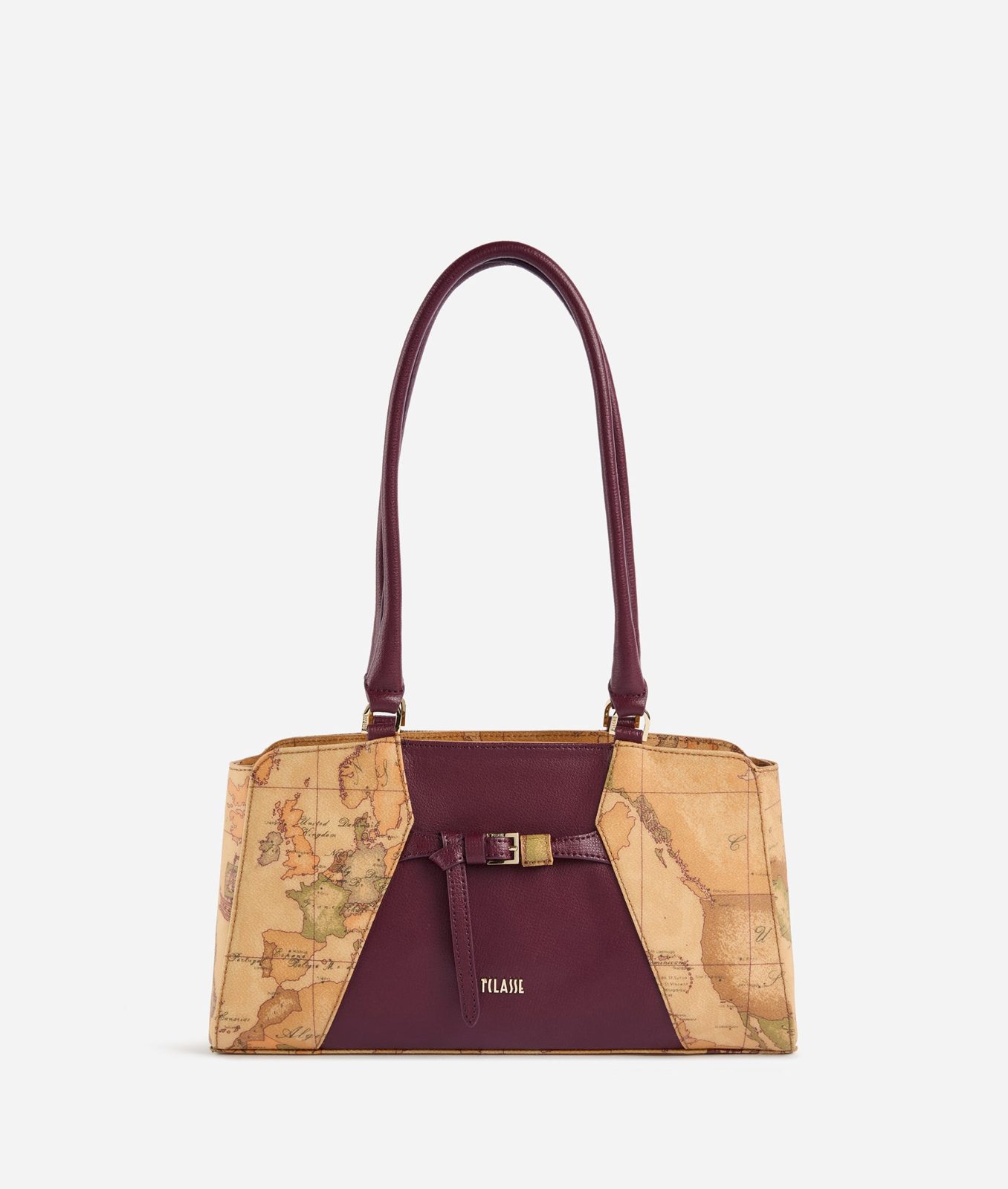 Alviero Martini 1A Classe Geo Saloon Borsa Sottospalla Burgundy