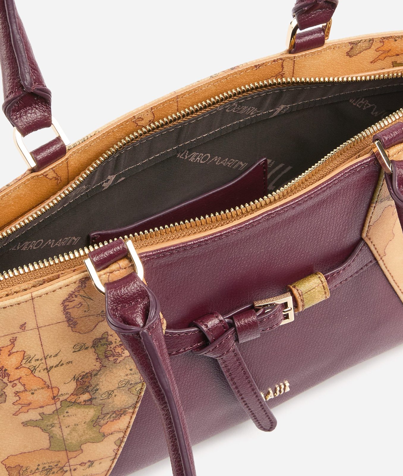 Alviero Martini 1A Classe Geo Saloon Borsa Sottospalla Burgundy - immagine 3