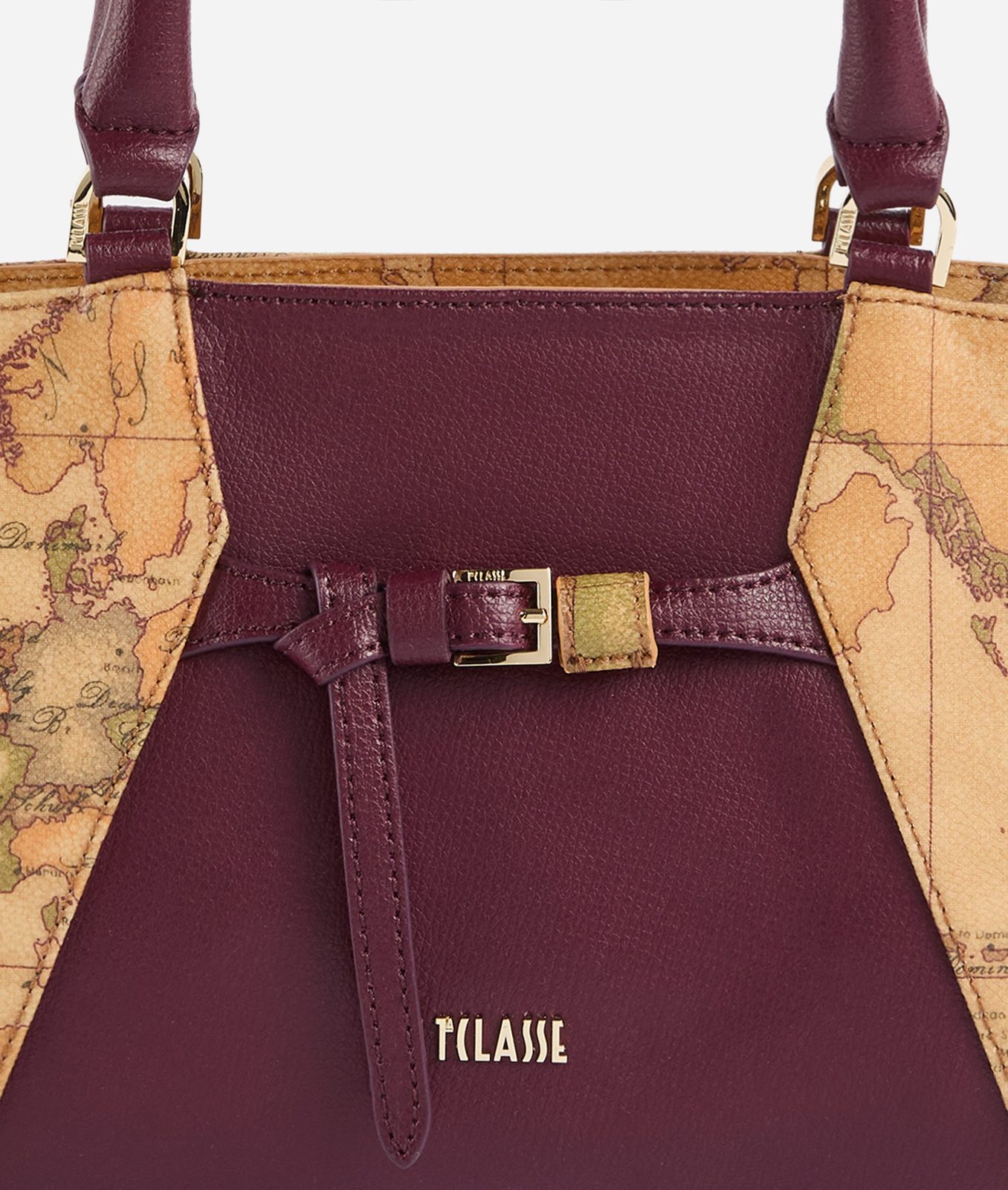 Alviero Martini 1A Classe Geo Saloon Borsa Sottospalla Burgundy - immagine 4
