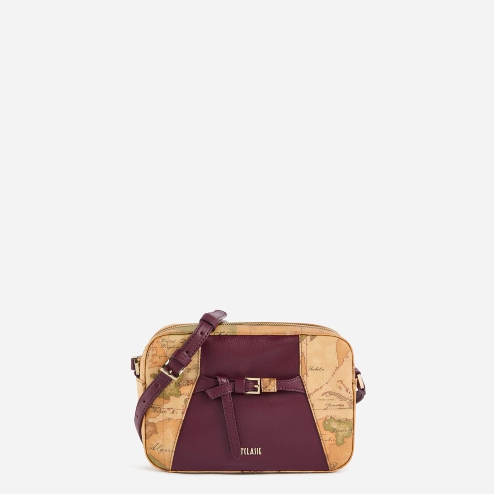 Alviero Martini 1A Classe Geo Saloon Tracollina Reporter Burgundy