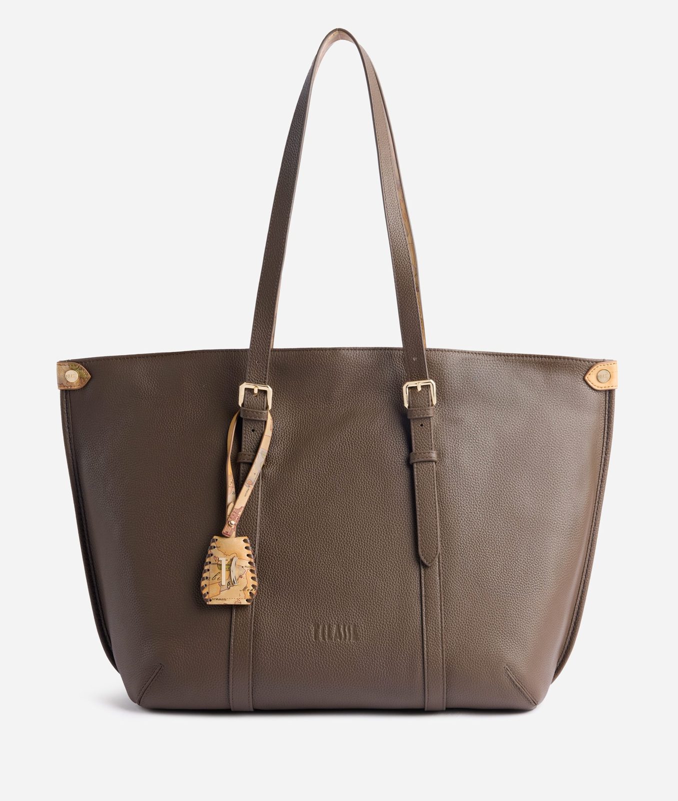 Alviero Martini 1A Classe Montana Leather Borsa Shopping Sequoia