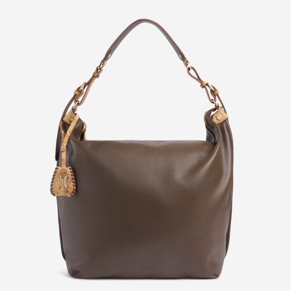 Alviero Martini 1A Classe Montana Leather Sottospalla Morbida Sequoia