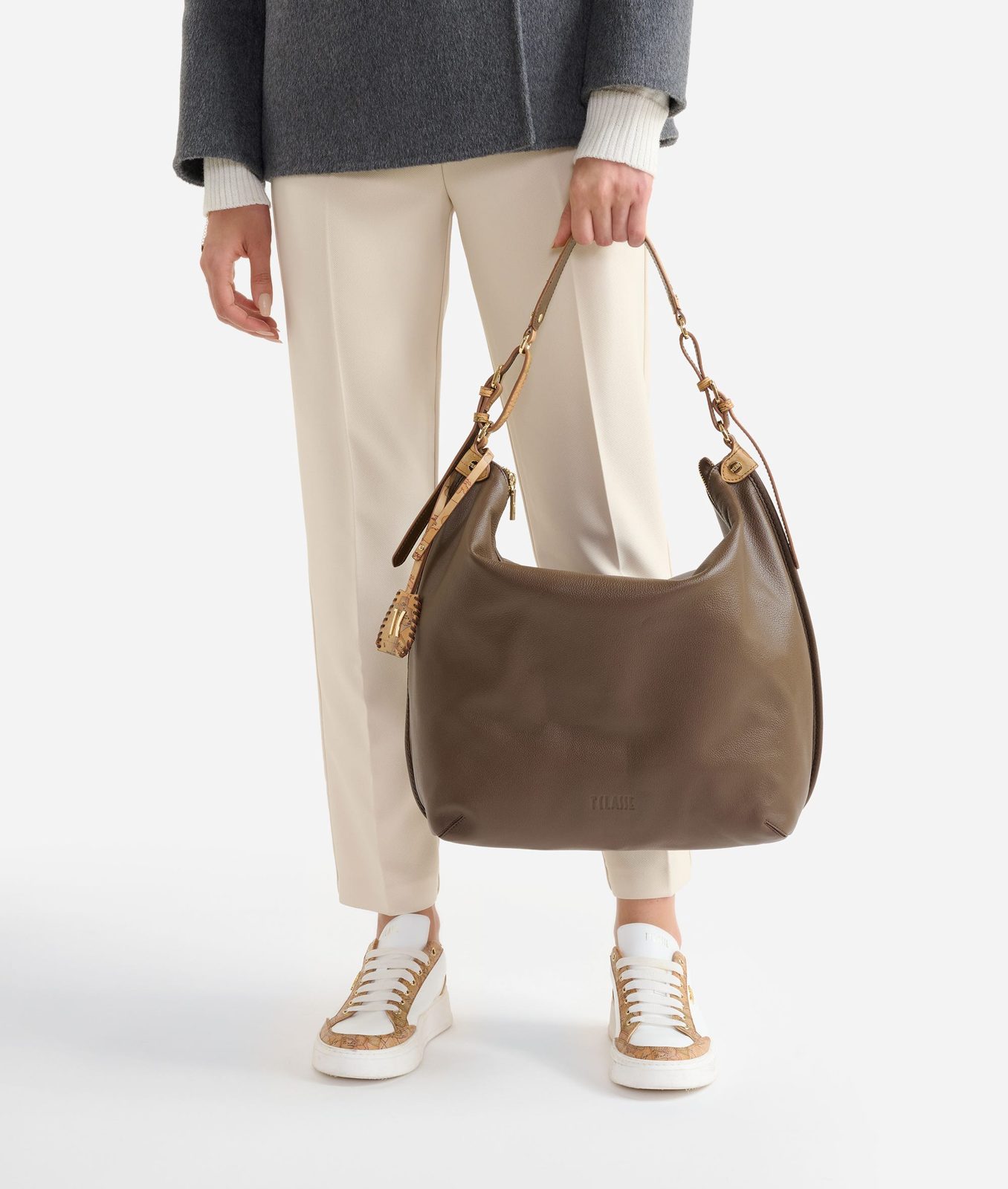 Alviero Martini 1A Classe Montana Leather Sottospalla Morbida Sequoia - immagine 5