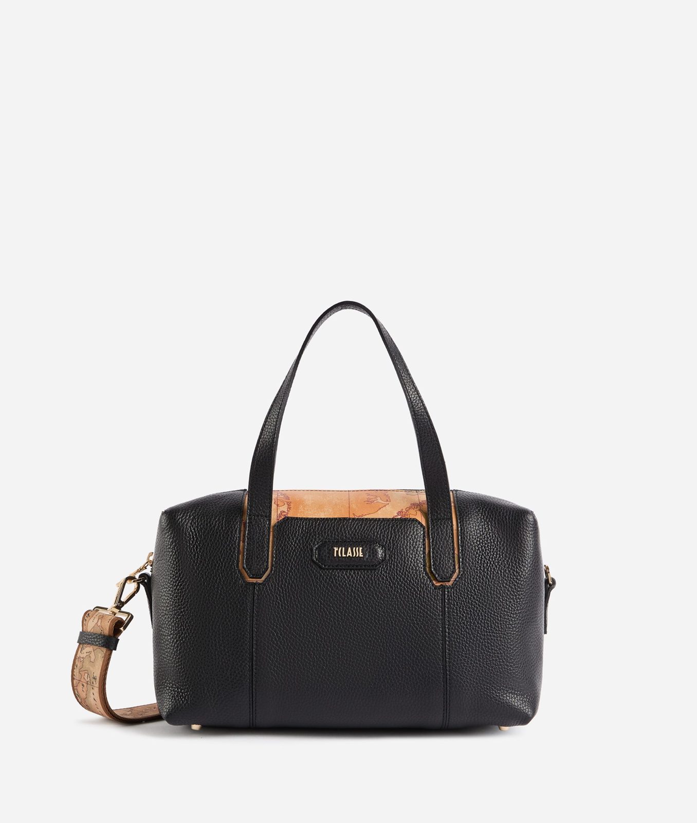 Alviero Martini 1A Classe Sierra Leather Bauletto Nero