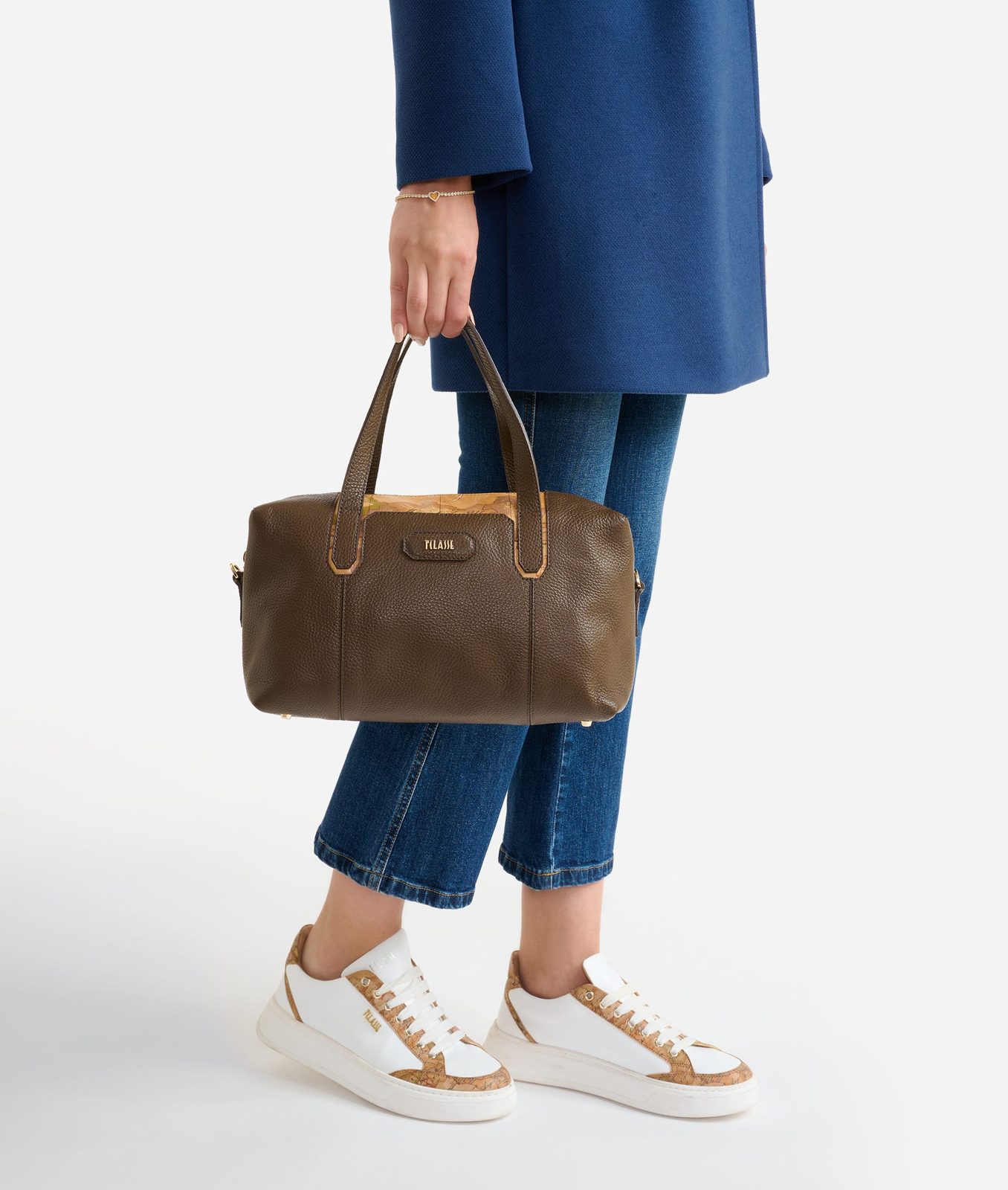 Alviero Martini 1A Classe Sierra Leather Bauletto Sequoia - immagine 5