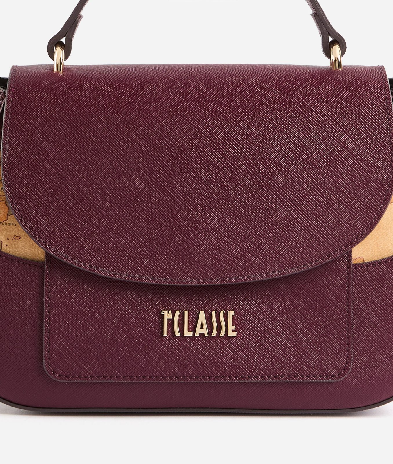 Alviero Martini 1A Classe West City Borsa a Mano con Patta Burgundy - immagine 4