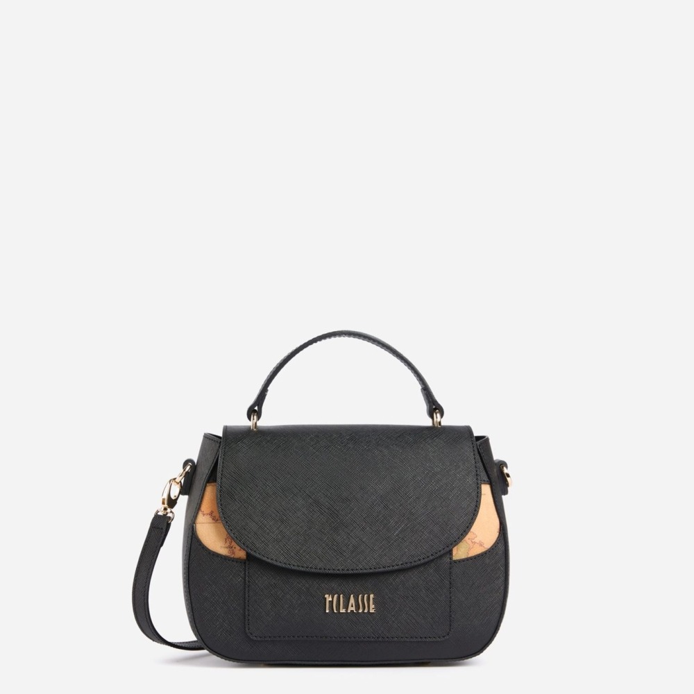 Alviero Martini 1A Classe West City Borsa a Mano con Patta Nera