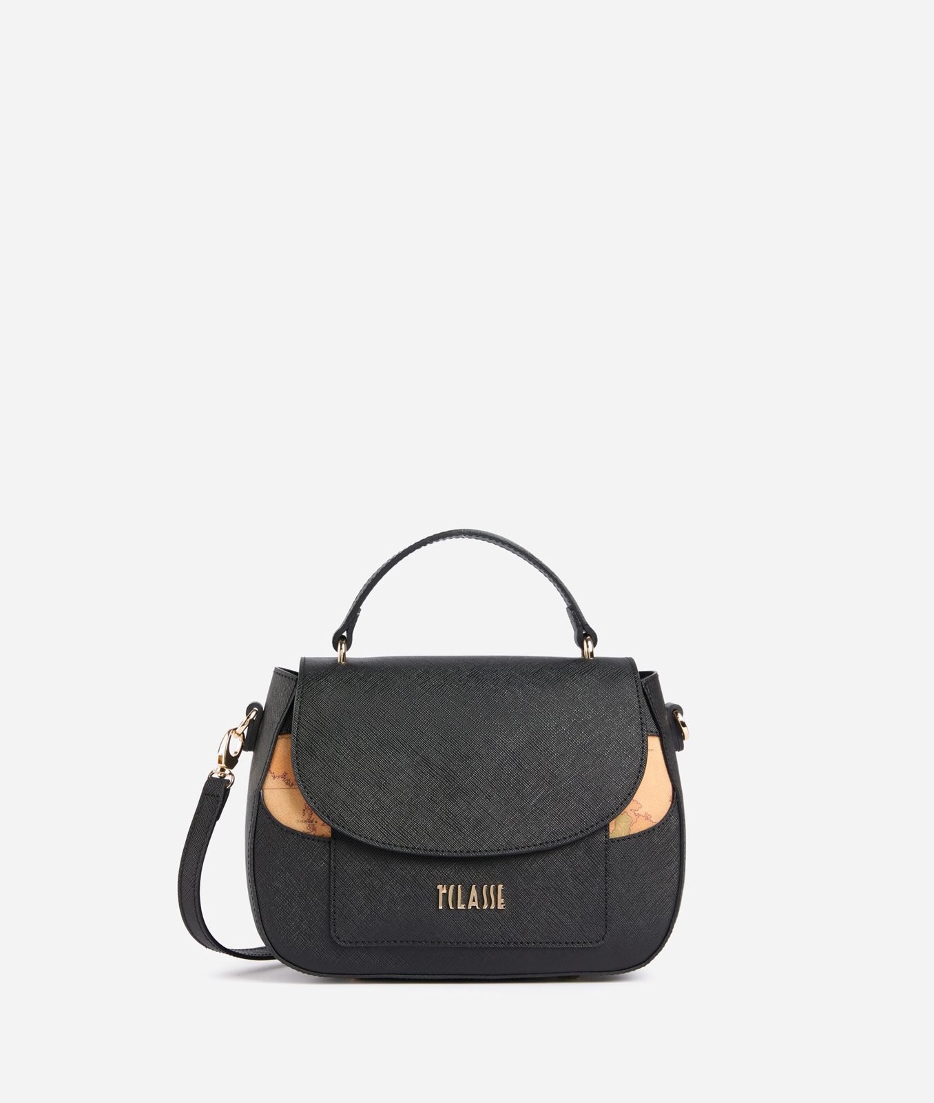 Alviero Martini 1A Classe West City Borsa a Mano con Patta Nera