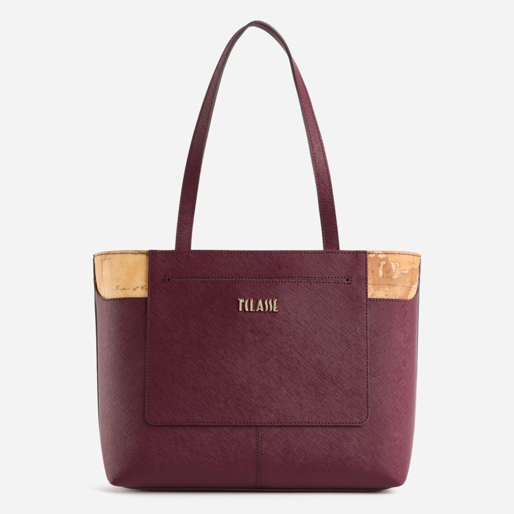Alviero Martini 1A Classe West City Borsa Shopping Media Burgundy