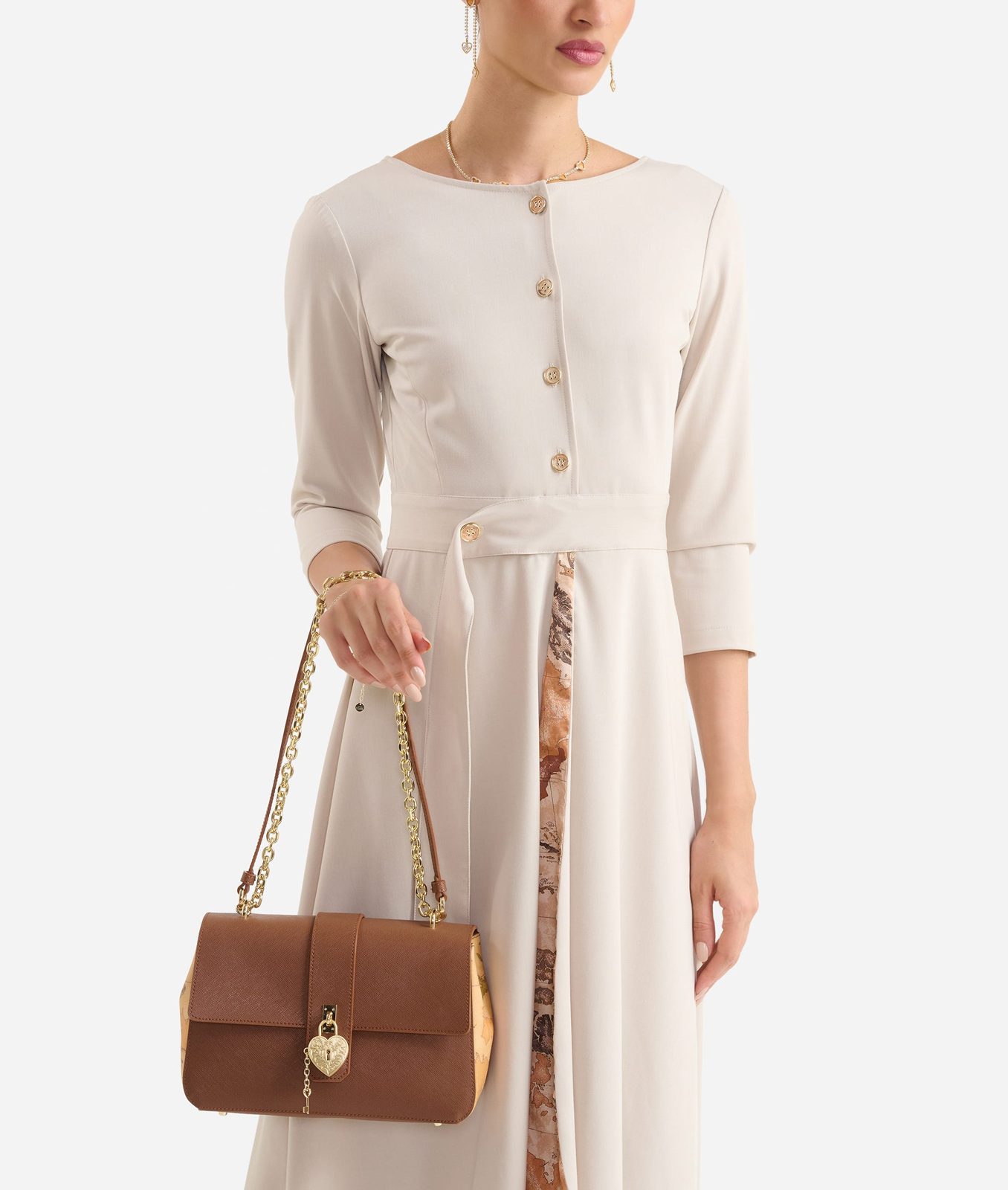 Alviero Martini 1A Classe Western Love Bag Borsa a Tracolla Castagna - immagine 5