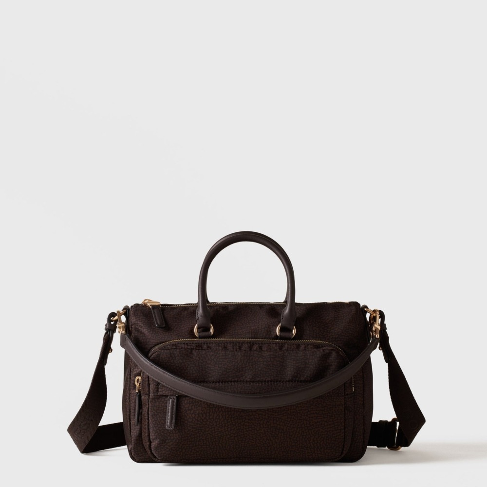 Borbonese B-Club Bauletto Medium Cioccolato