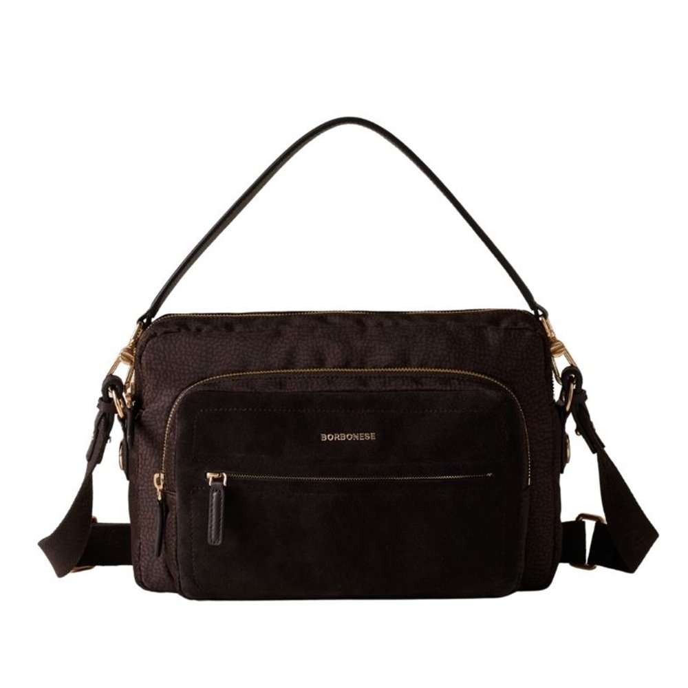 Borbonese B-Club Camera Case Medium Cioccolato