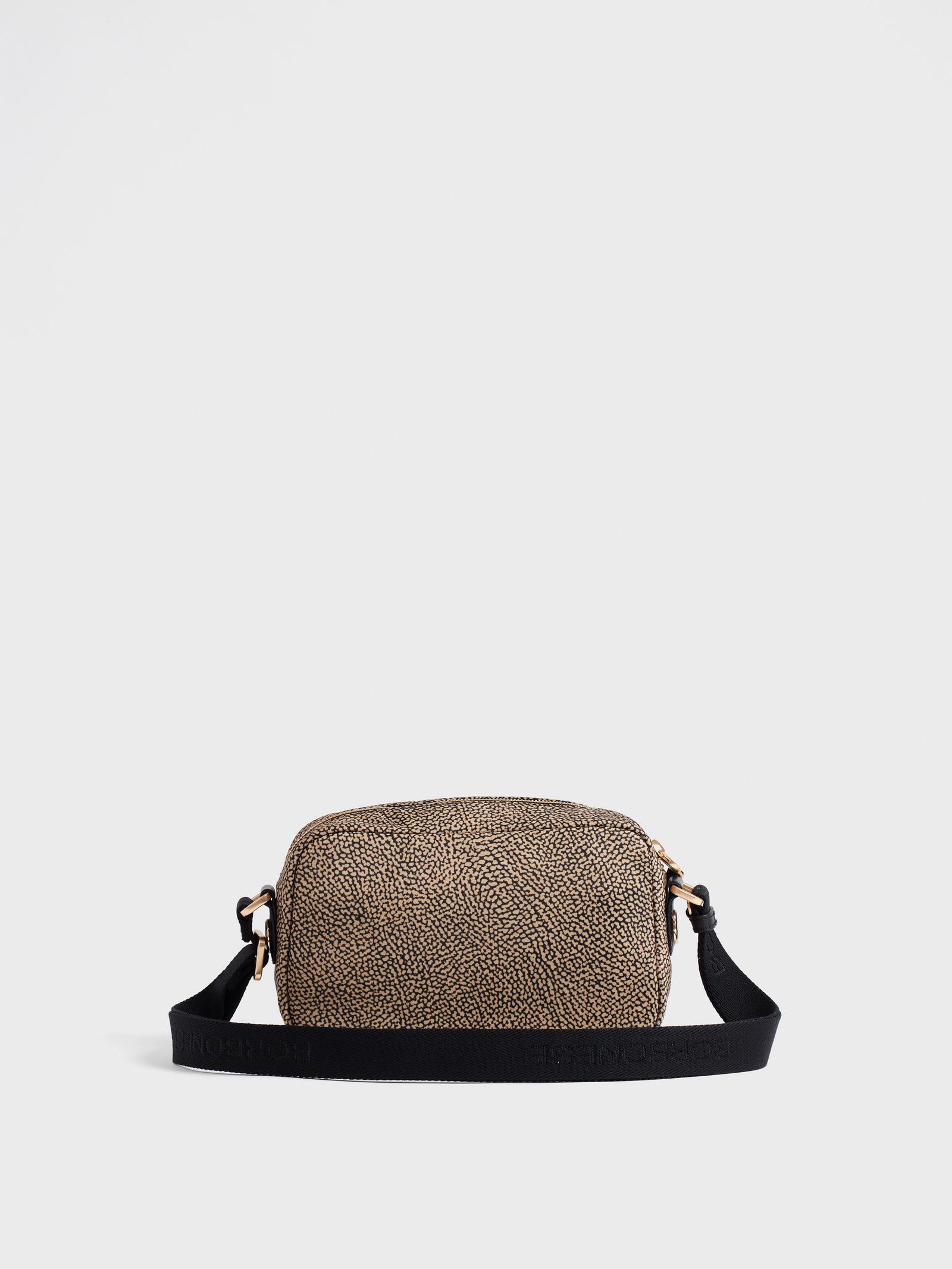 Borbonese B-Club Camera Case Small Op Naturale/Nero - immagine 3