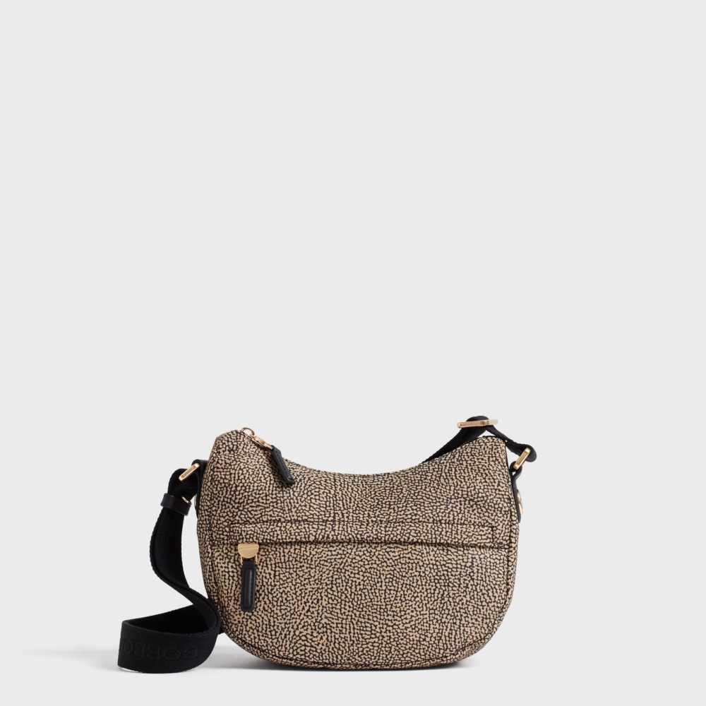 Borbonese B-Club Luna Bag Mini Op Naturale/Nero