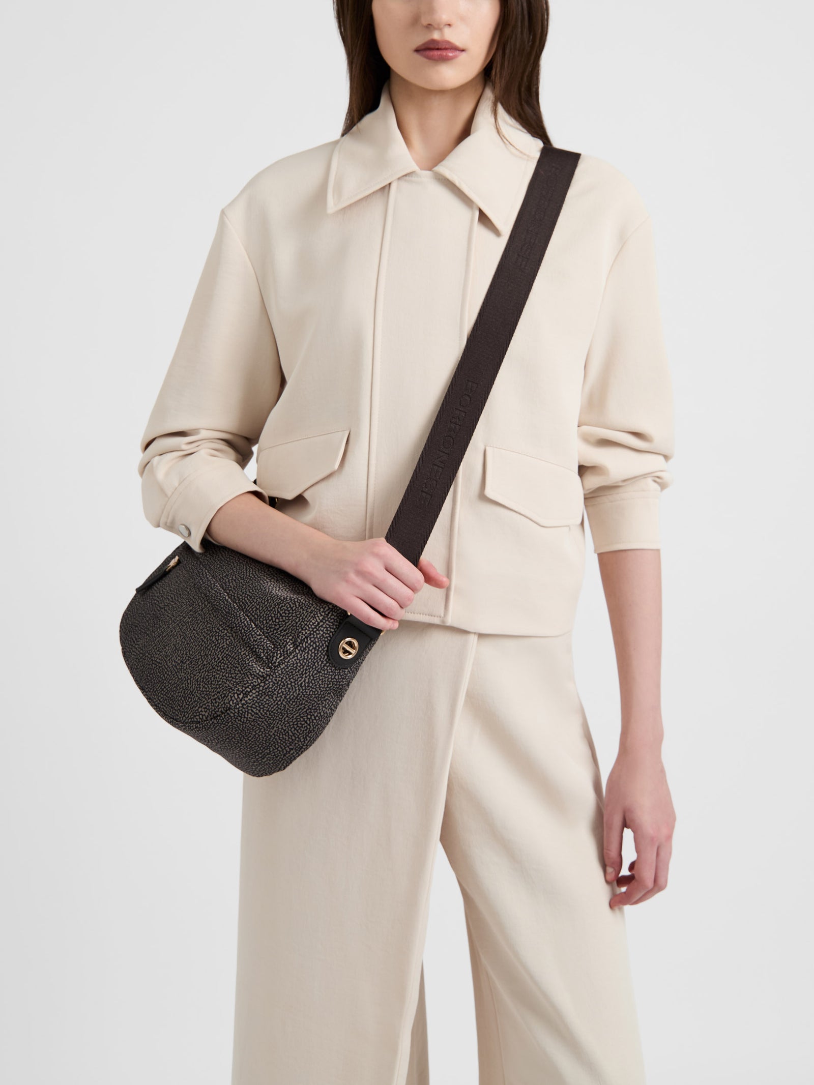 Borbonese B-Club Luna Bag Small Catrame - immagine 2