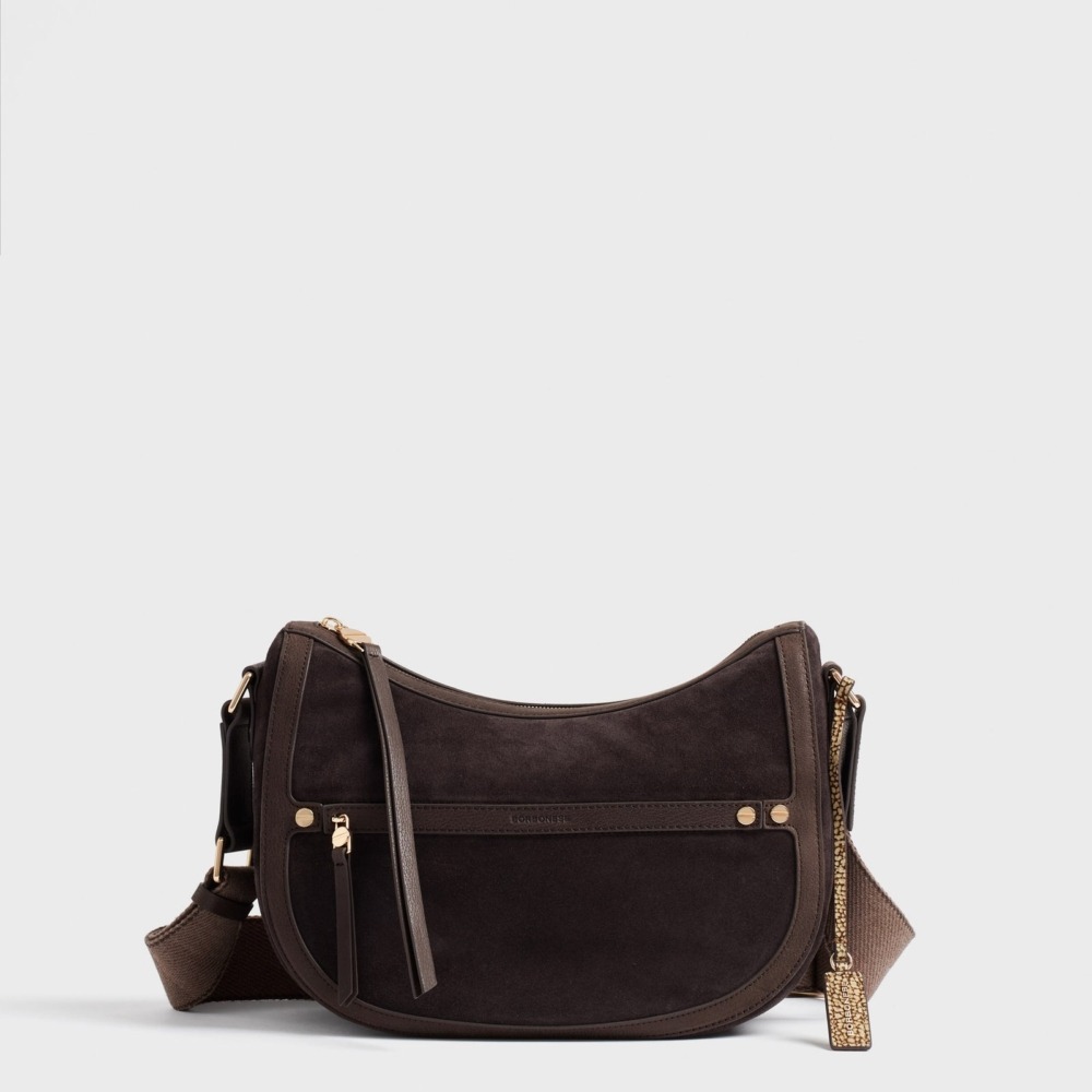 Borbonese Luna Bag Small Caffè/Cacao